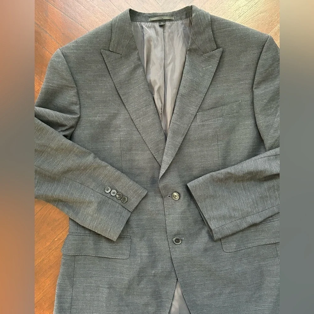 Men's Classic Black Blazer size 48R slim fit